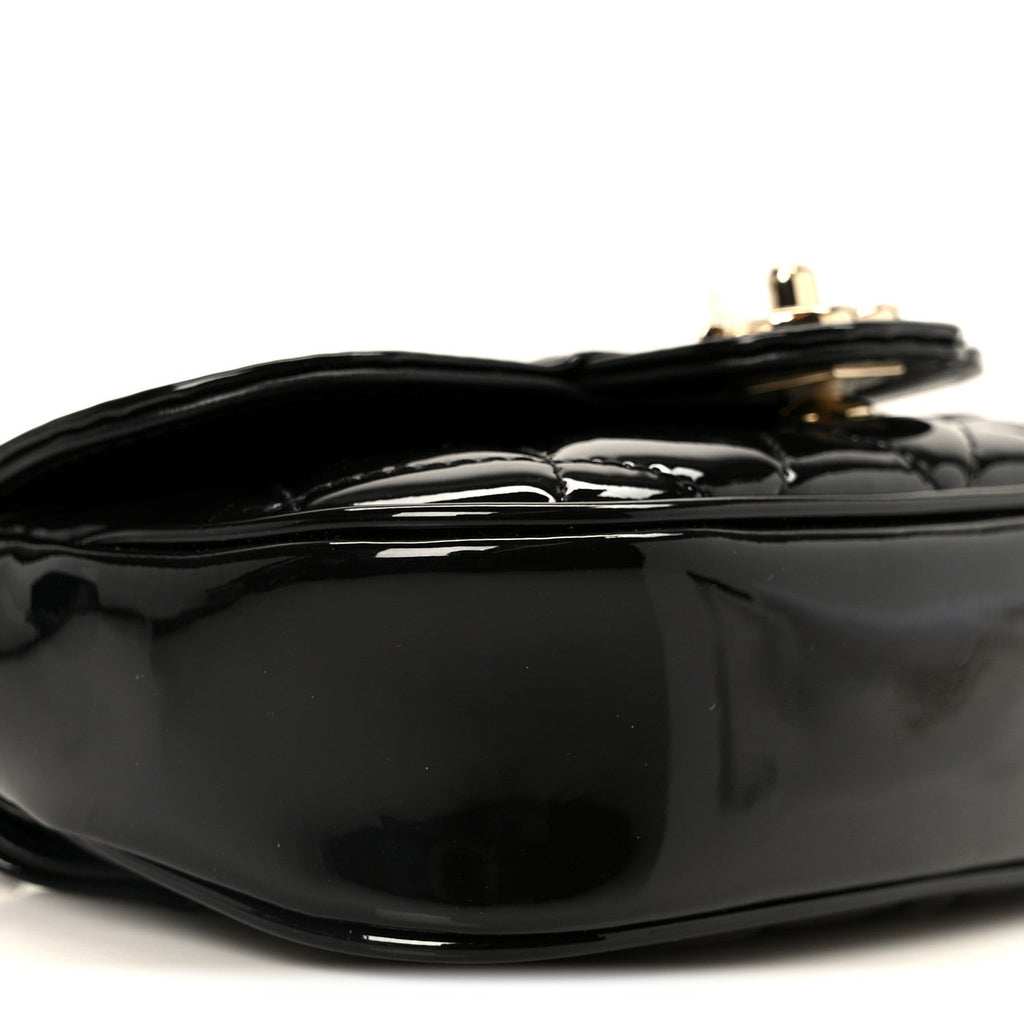 Chanel Patent Calfskin Quilted Mini Flap Black