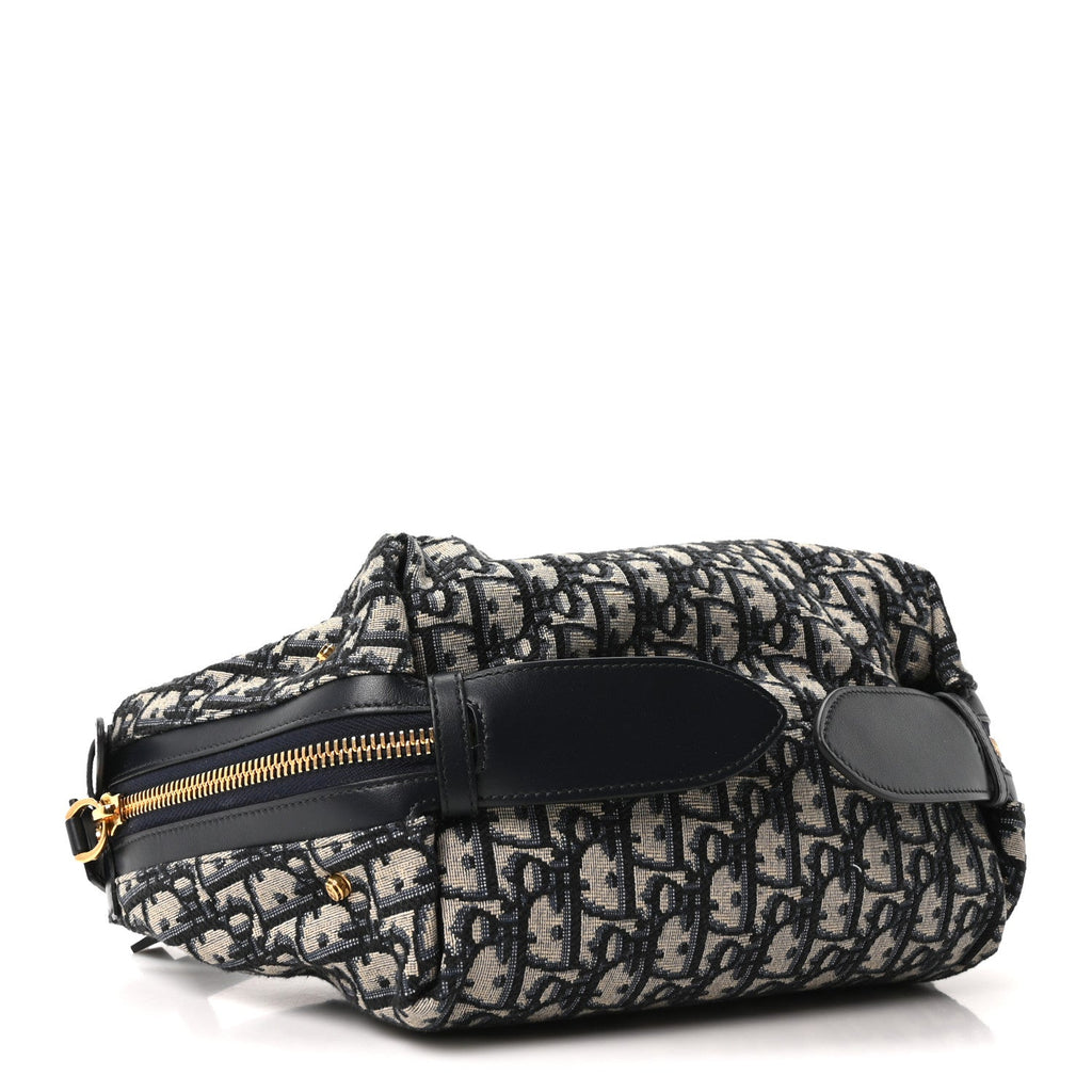 Christian Dior Oblique Medium D-Journey Bag Blue