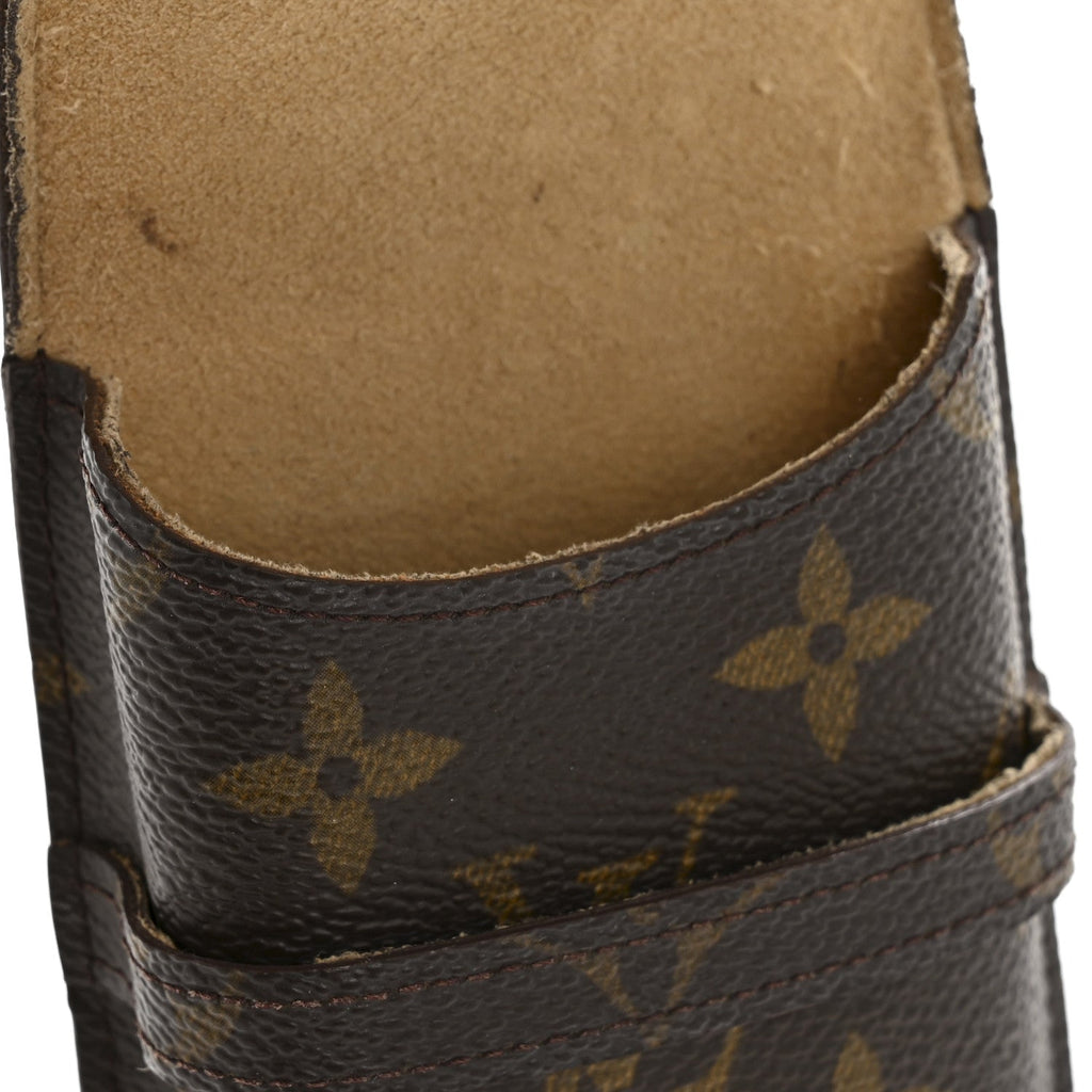 Louis Vuitton Monogram Glasses Sunglasses Case w Flap