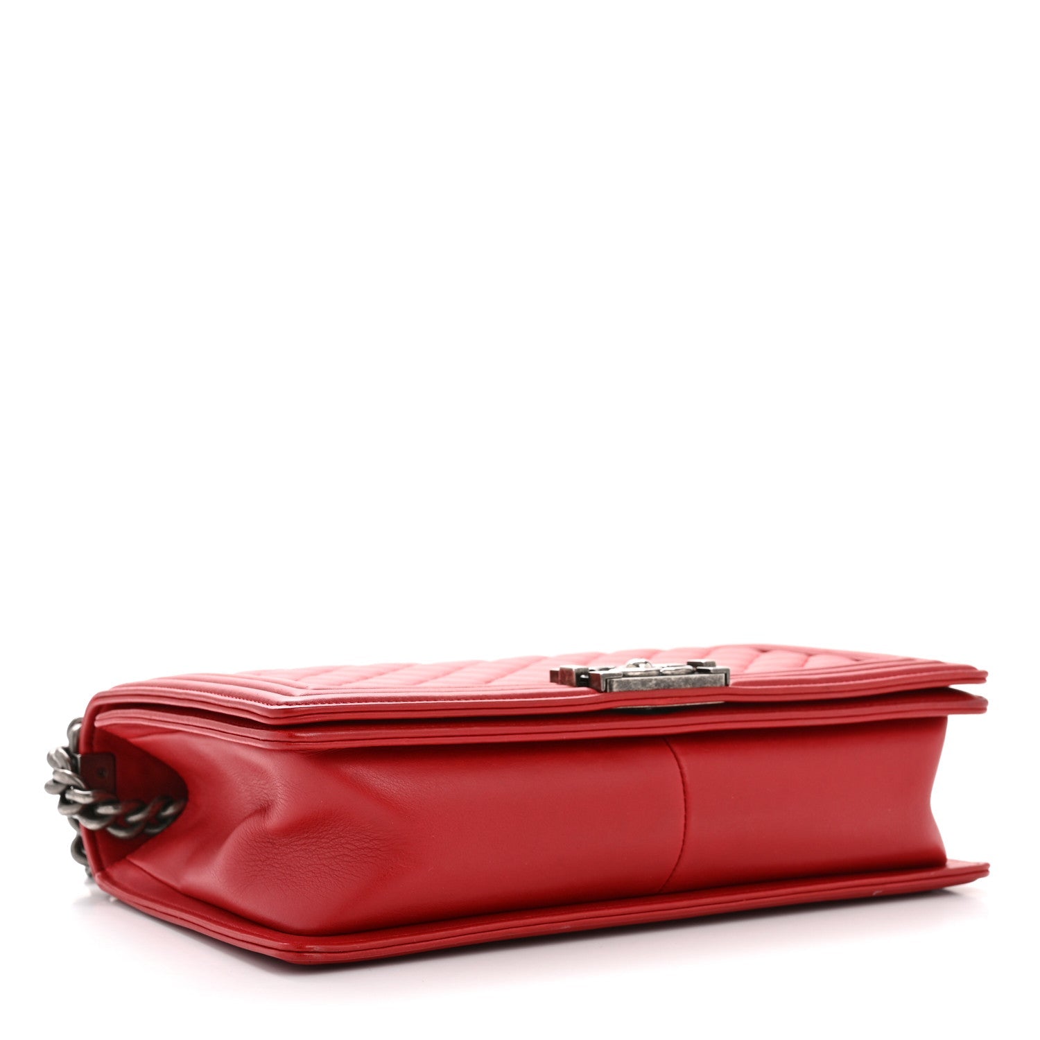 Chanel Calfskin Quilted New Medium Boy Flap Red
