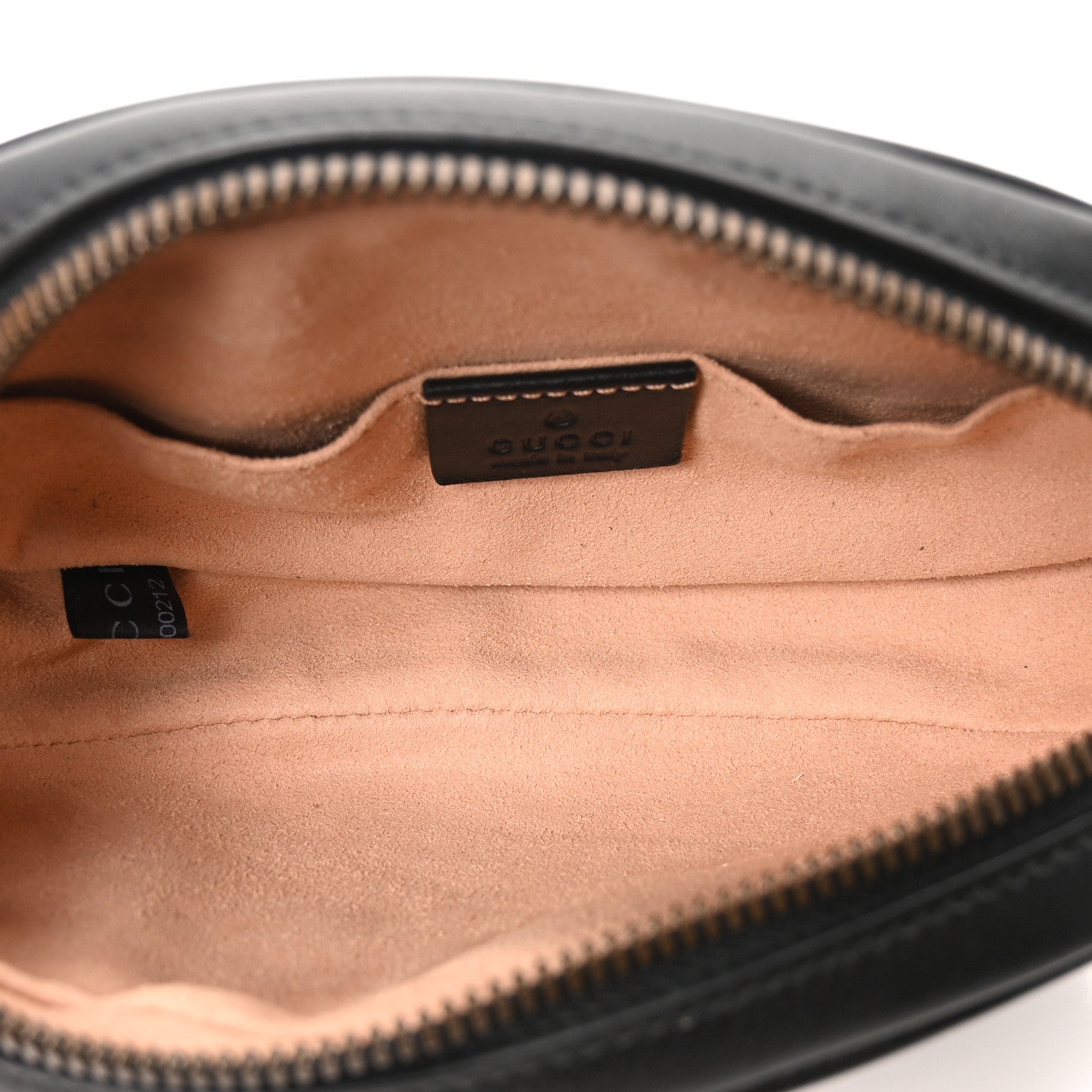 Gucci Calfskin Matelasse GG Marmont Belt Bag 95 38 Black