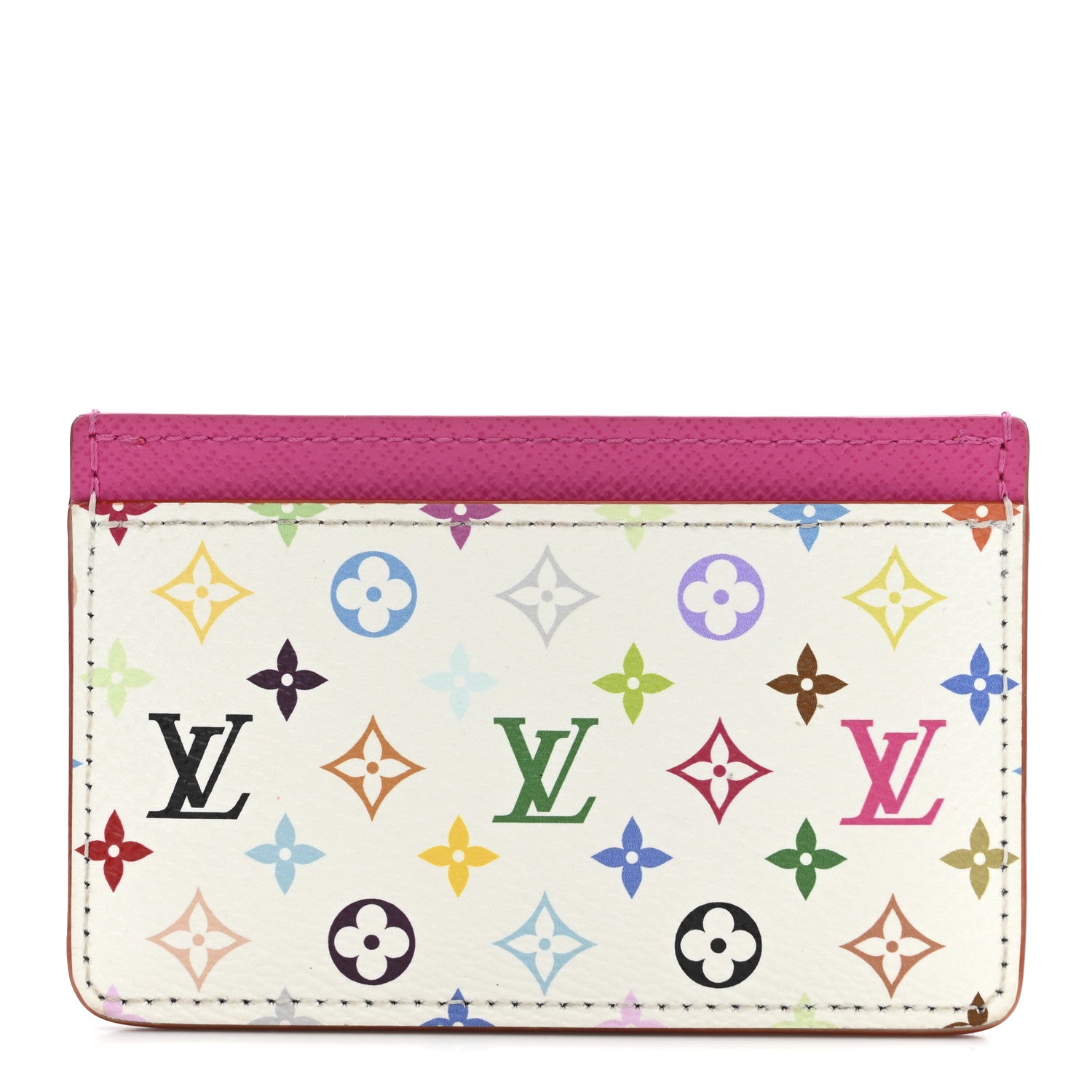 Louis Vuitton LV X TM Monogram Multicolor Card Holder Kawaii Pink