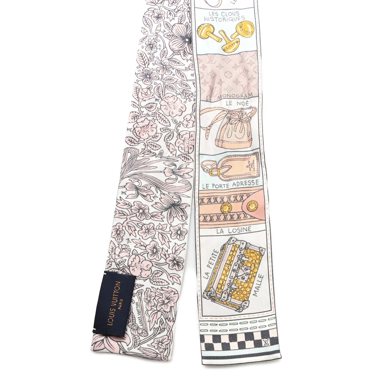 Louis Vuitton Silk Jeu De Louis BB Bandeau Blush