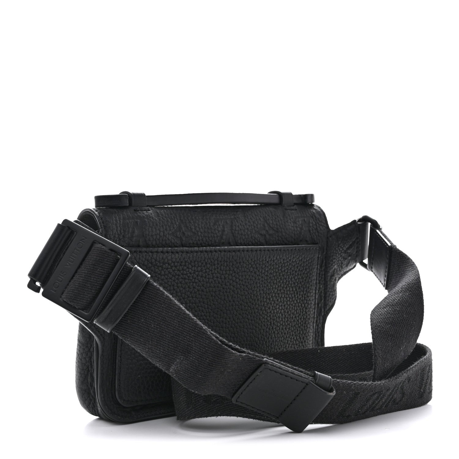 Louis Vuitton Taurillon Monogram S Lock Sling Bag Black