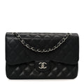 Chanel Caviar Quilted Jumbo Double Flap Black