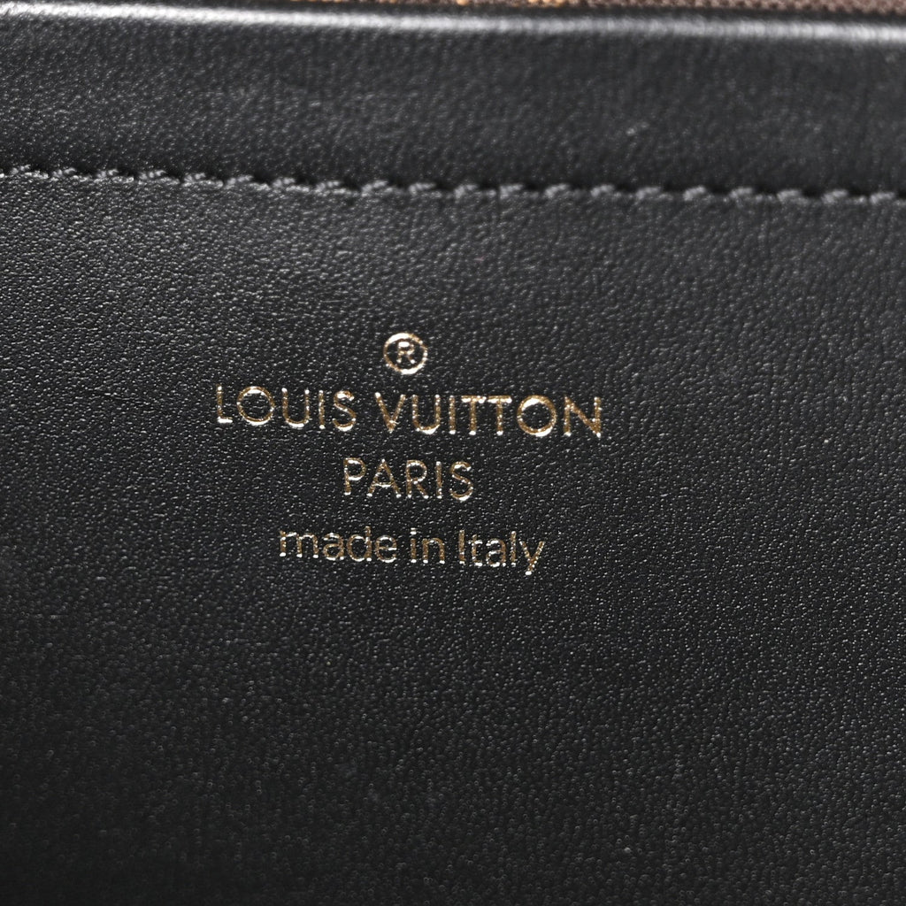 Louis Vuitton Calfskin Monogram Embossed Utility Crossbody Black