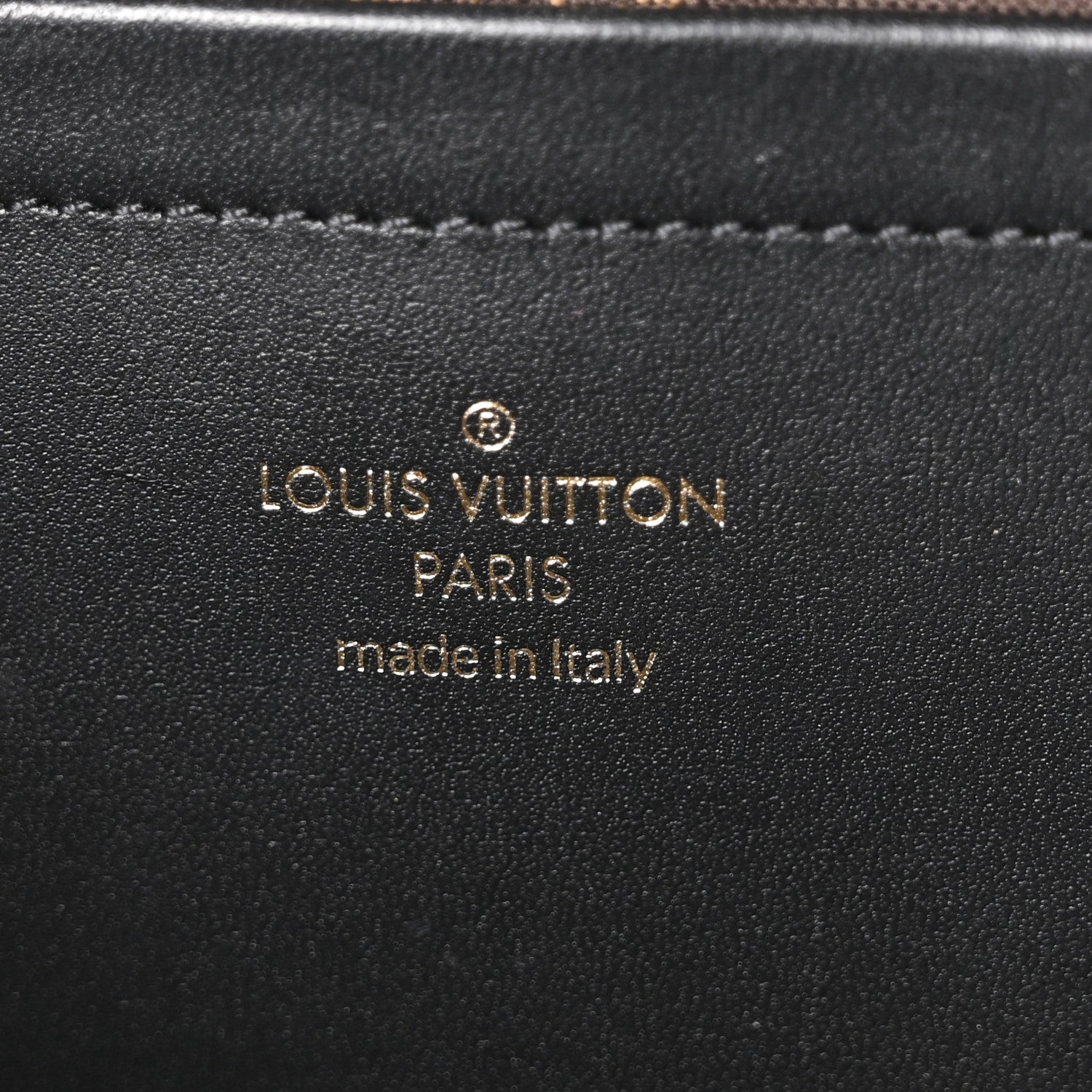 Louis Vuitton Calfskin Monogram Embossed Utility Crossbody Black