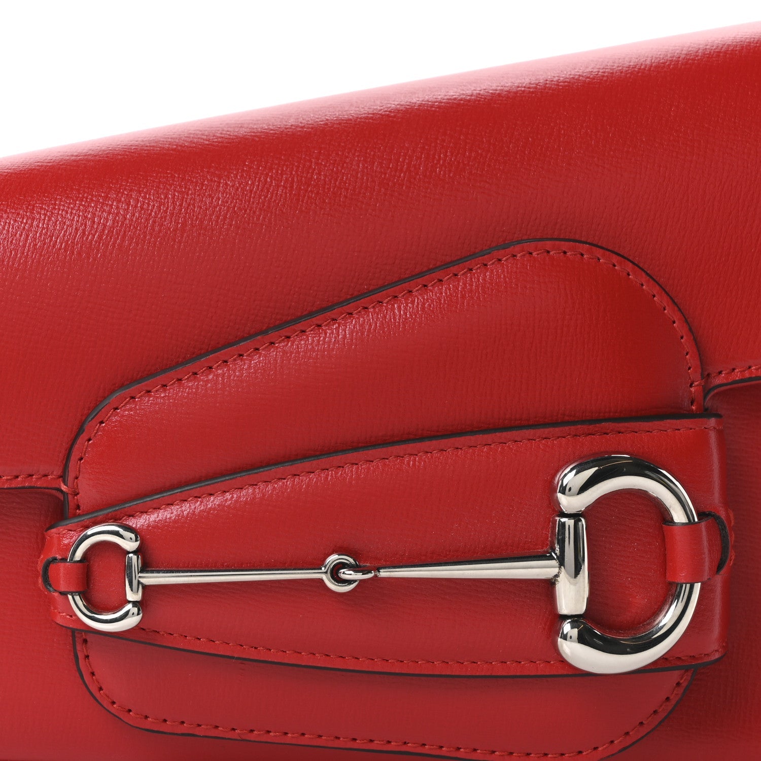 Gucci Demetra Small Horsebit 1955 Asymmetric Shoulder Bag New Cherry Red