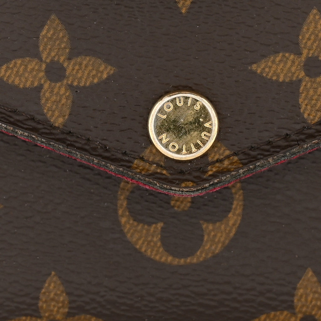 Louis Vuitton Monogram Pochette Felicie Chain Wallet Fuchsia