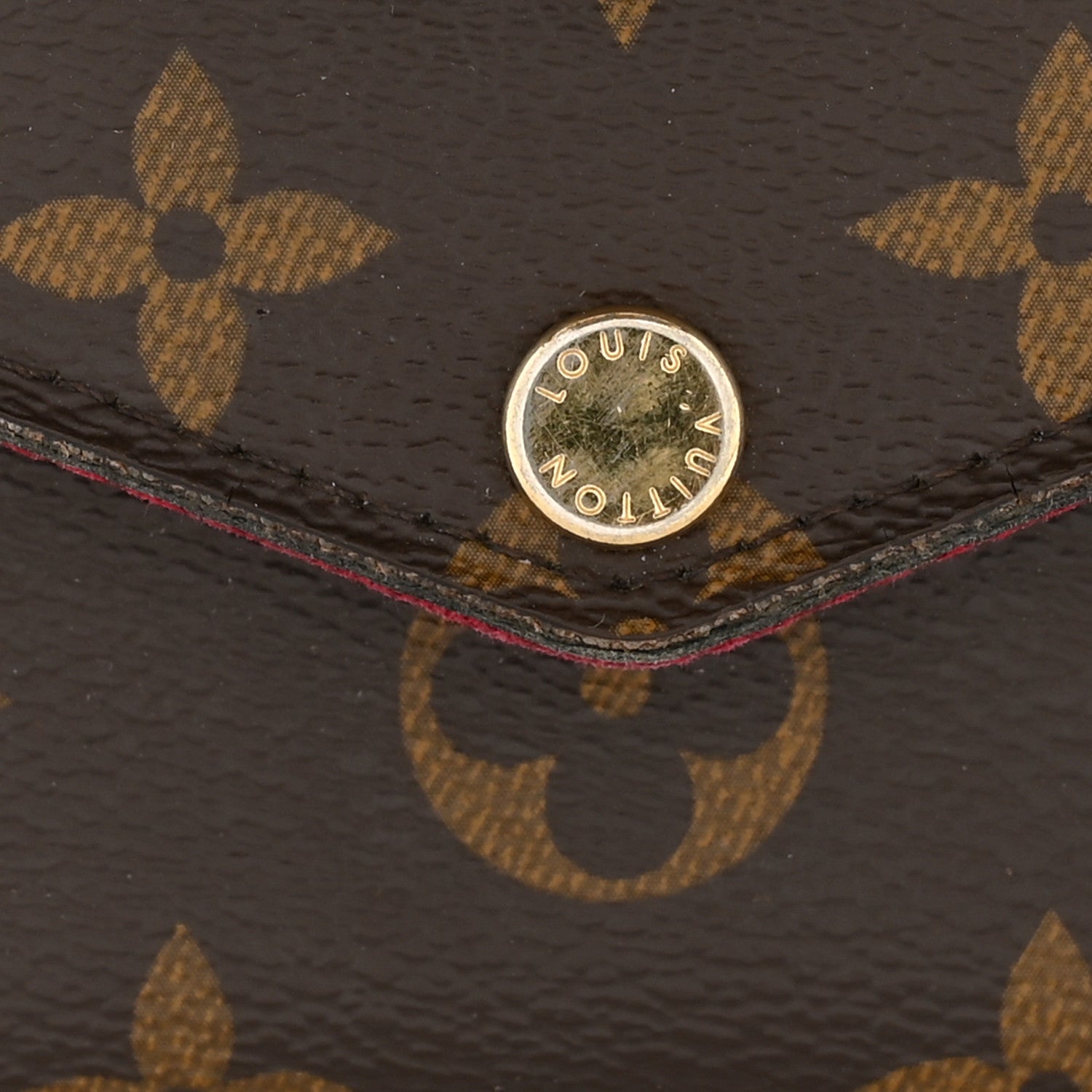 Louis Vuitton Monogram Pochette Felicie Chain Wallet Fuchsia