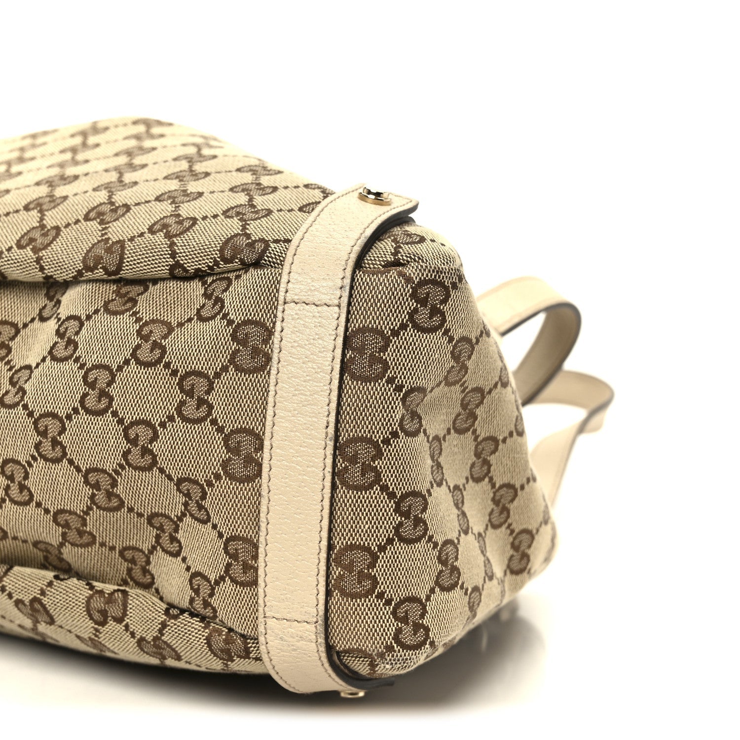 Gucci Monogram Medium Abbey Shoulder Bag Off White