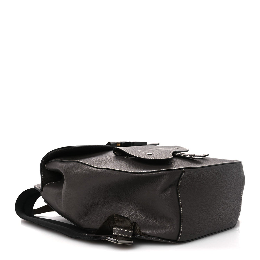 Christian Dior Grained Calfskin Maxi Gallop Sling Bag Grey