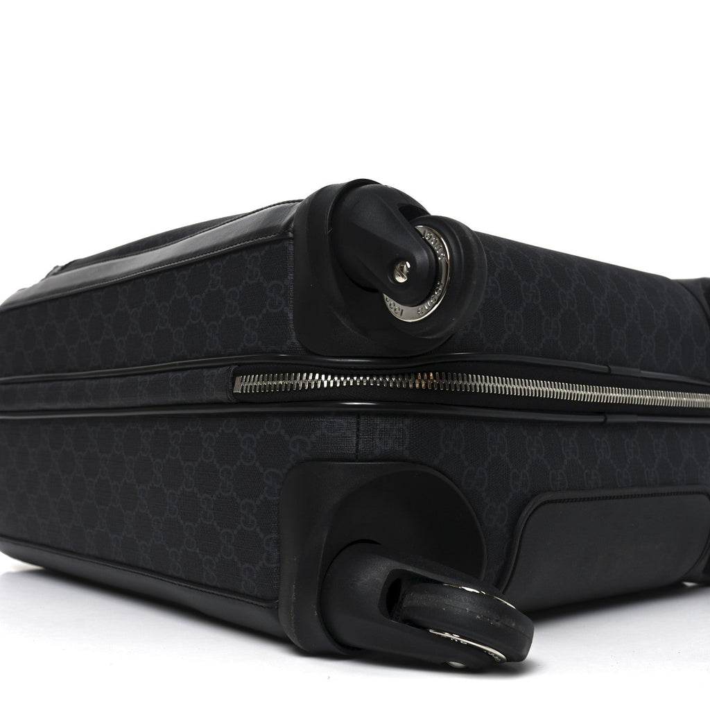 Gucci GG Supreme Monogram Calfskin Cabin Trolley Black