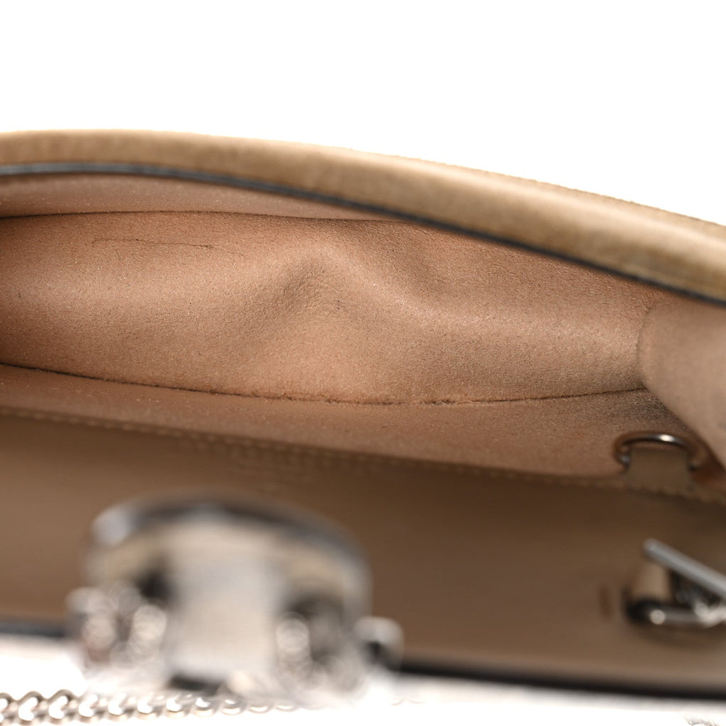Gucci GG Supreme Monogram Super Mini Dionysus Shoulder Bag Taupe
