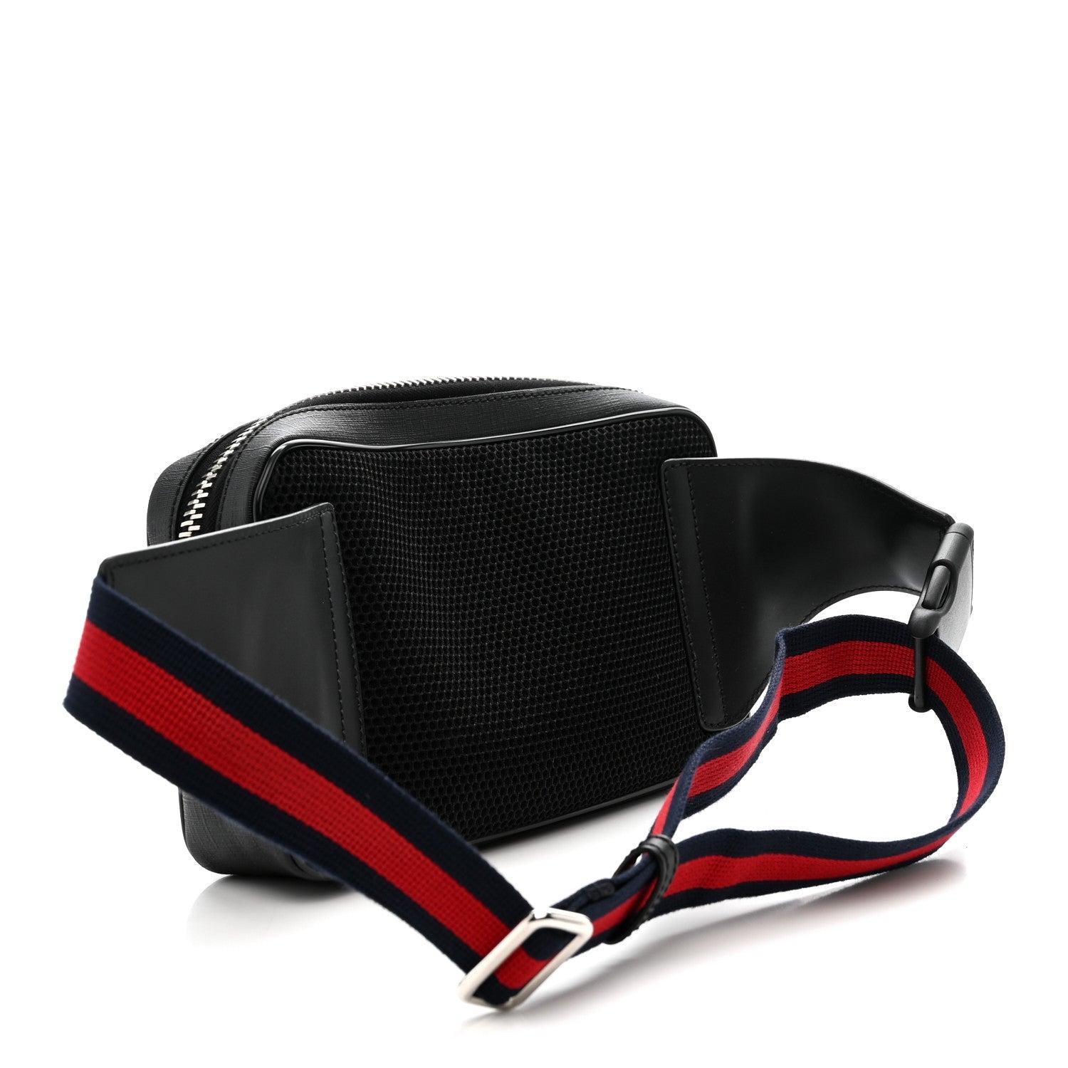 Gucci Soft GG Supreme Monogram Web Belt Bag Black Grey