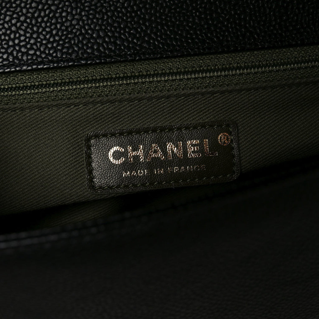 Chanel Caviar Quilted New Medium Boy Flap Black