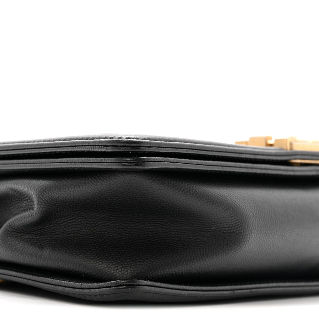 Chanel Caviar Quilted New Medium Boy Flap Black