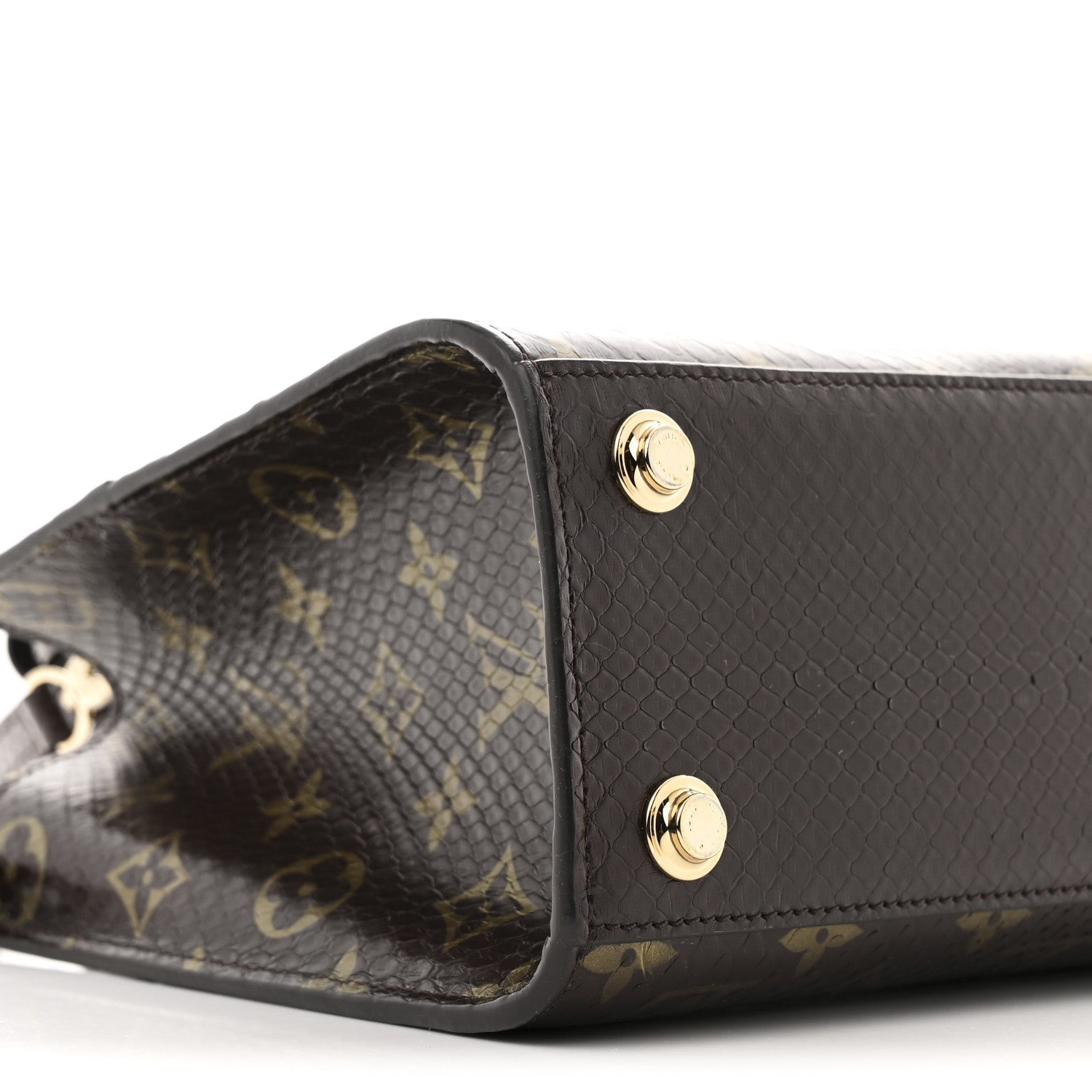 Louis Vuitton Snakeskin Monogram City Steamer Mini Brown
