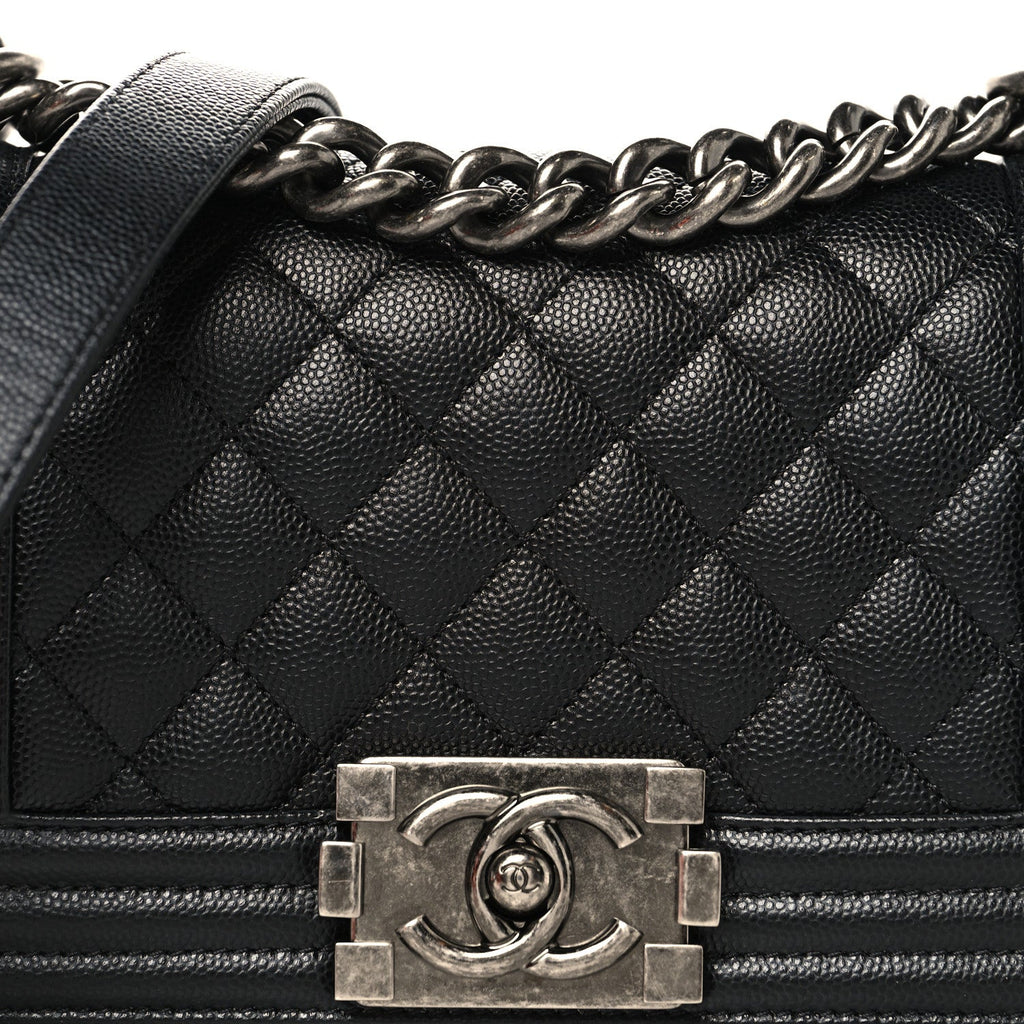 Chanel Caviar Quilted Small Boy Flap Black