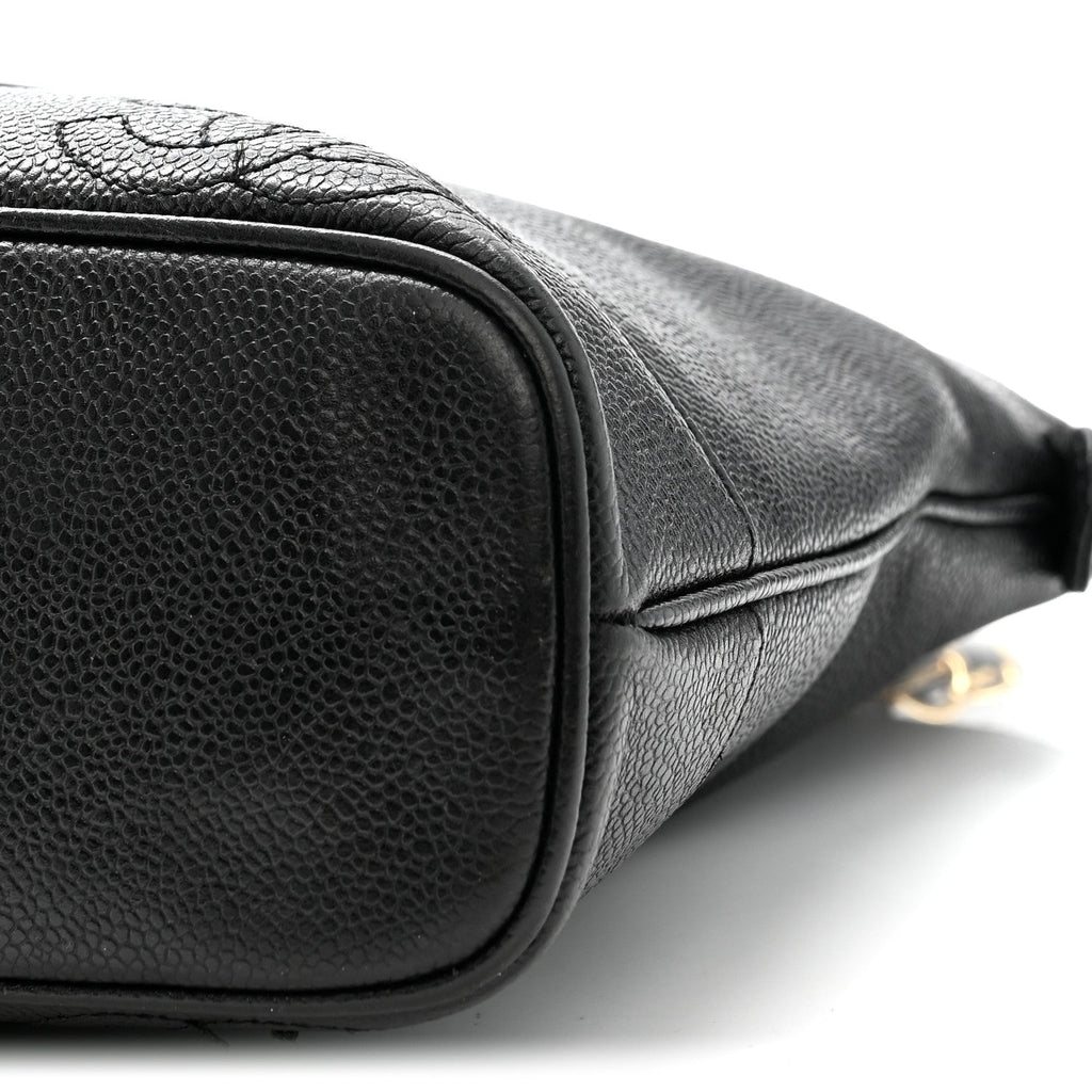 Chanel Caviar Triple CC Shoulder Bag Black