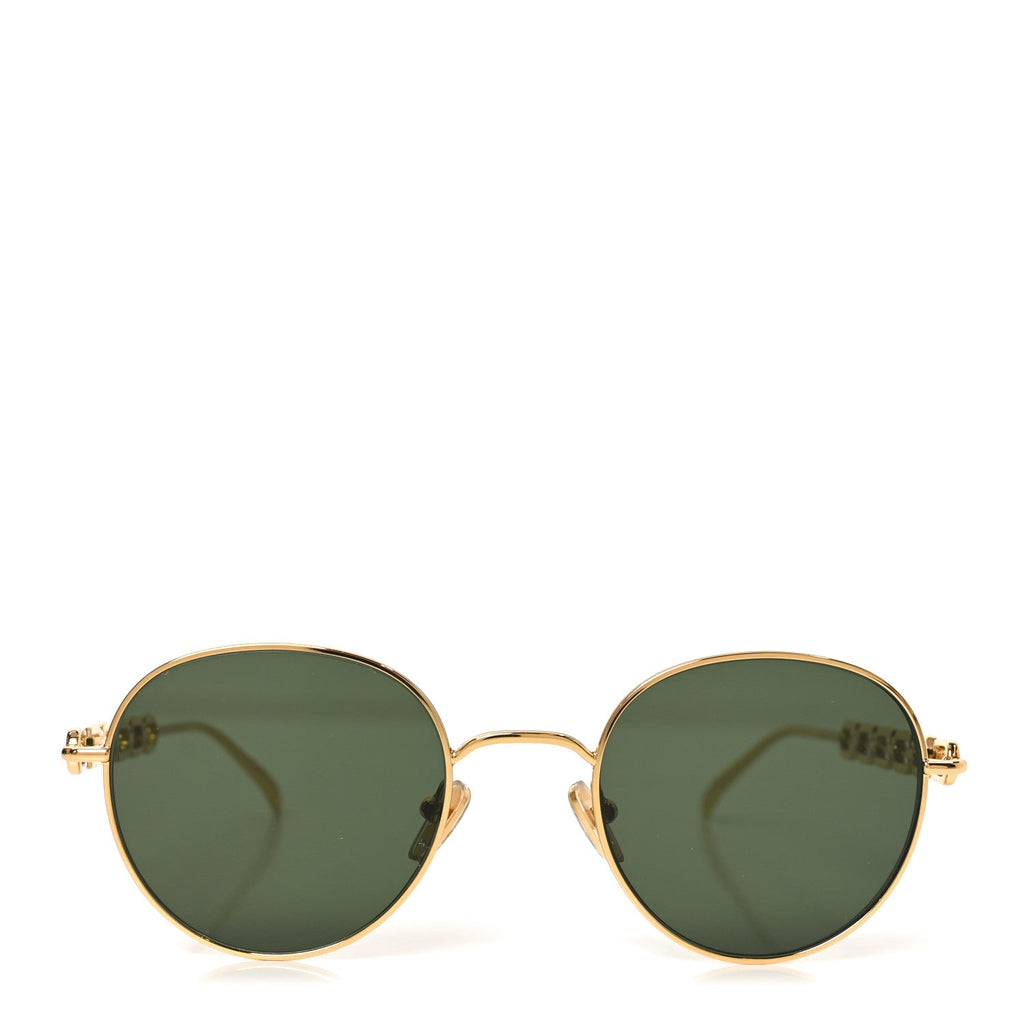 Louis Vuitton Metal My LV Chain Round Sunglasses Z2475U Gold