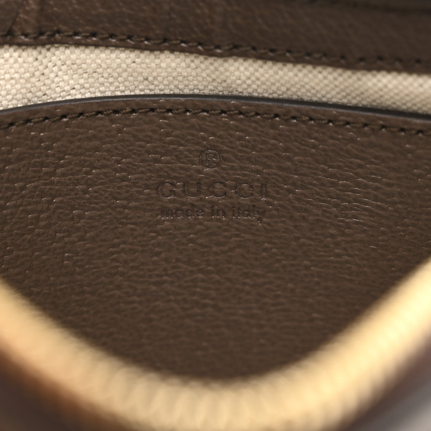 Gucci GG Supreme Monogram Textured Dollar Calfskin Web Small Ophidia GG Handbag Beige Ebony New Acero