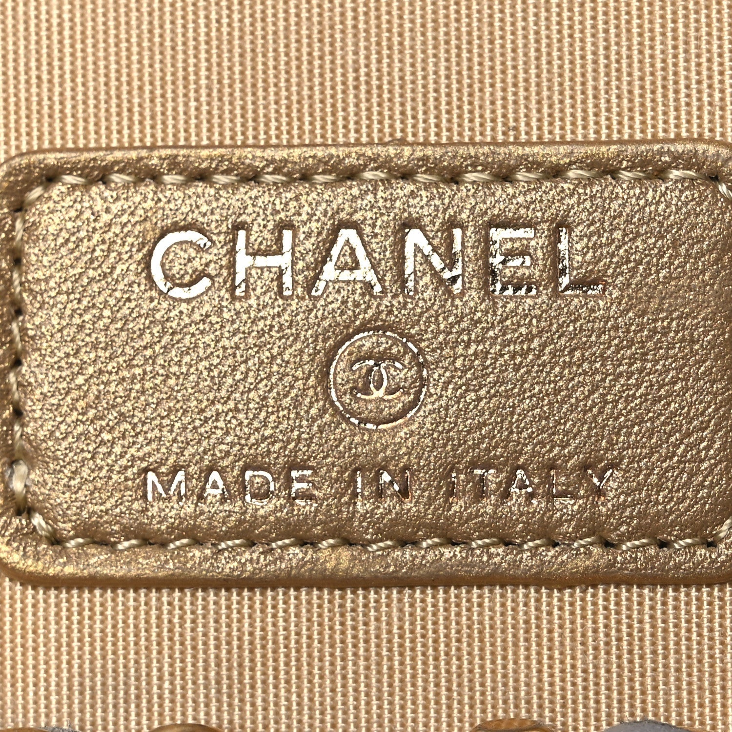 Chanel Lambskin Quilted Small Pearl Crush Vanity Case With Chain Grey