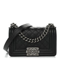 Chanel Caviar Quilted Small Boy Flap Black
