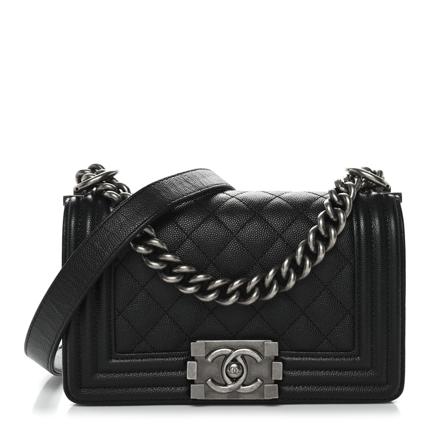 Chanel Caviar Quilted Small Boy Flap Black