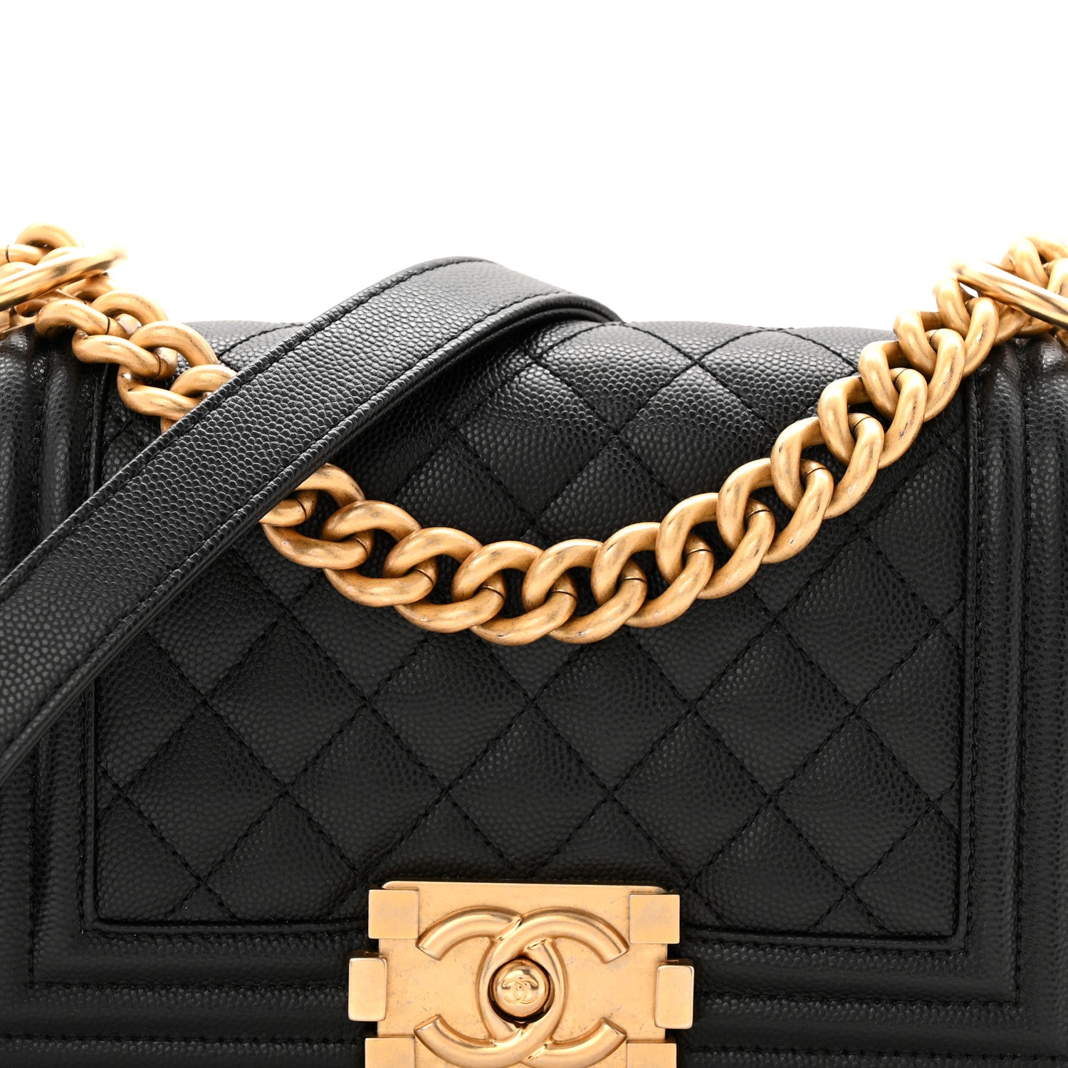 Chanel Caviar Quilted Small Boy Flap Black