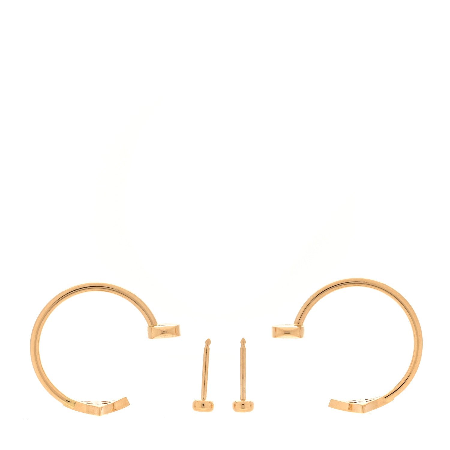 Louis Vuitton 18K Yellow Gold Diamond Small Idylle Blossom Hoop Earrings