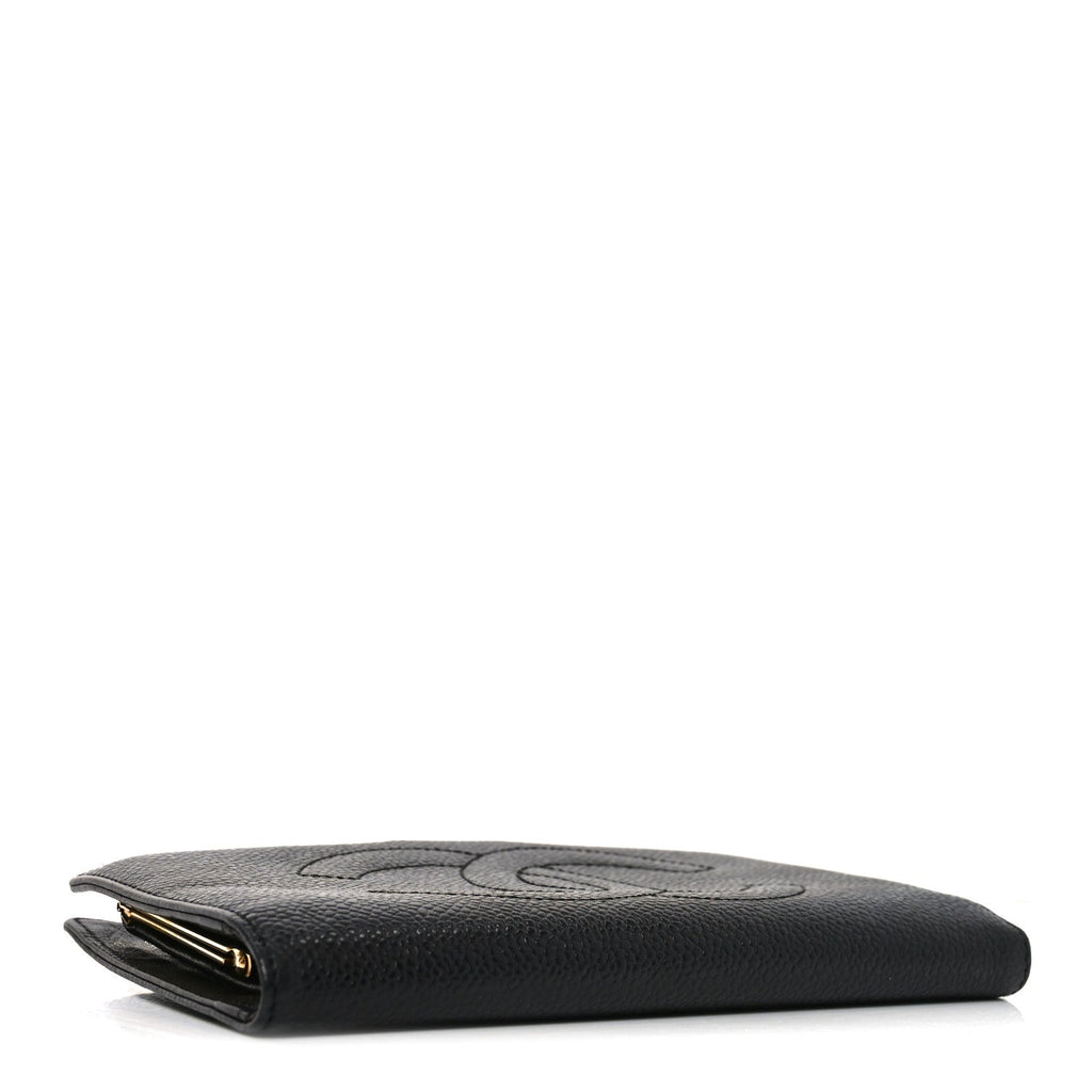 Caviar Timeless CC French Wallet Black