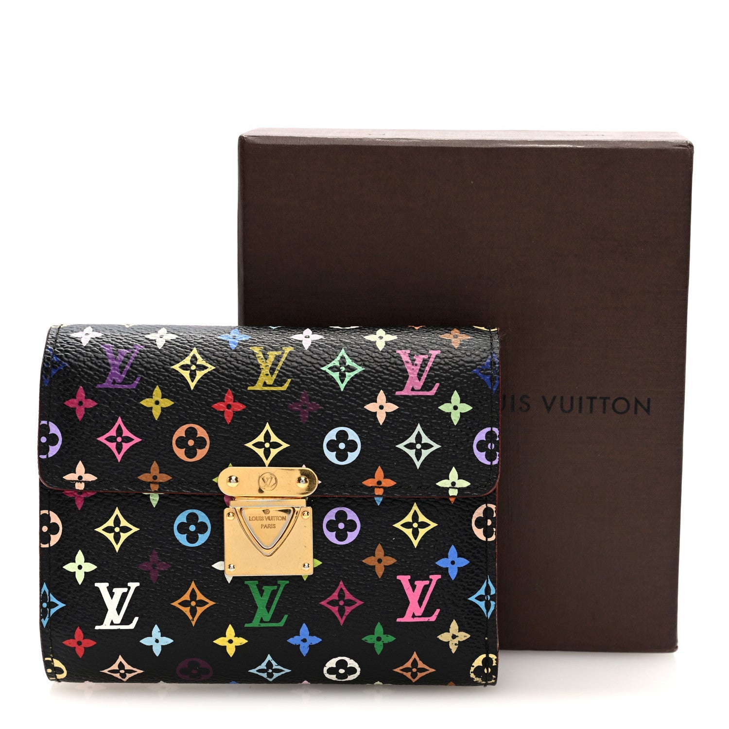 Louis Vuitton Monogram Multicolor Koala Wallet Black