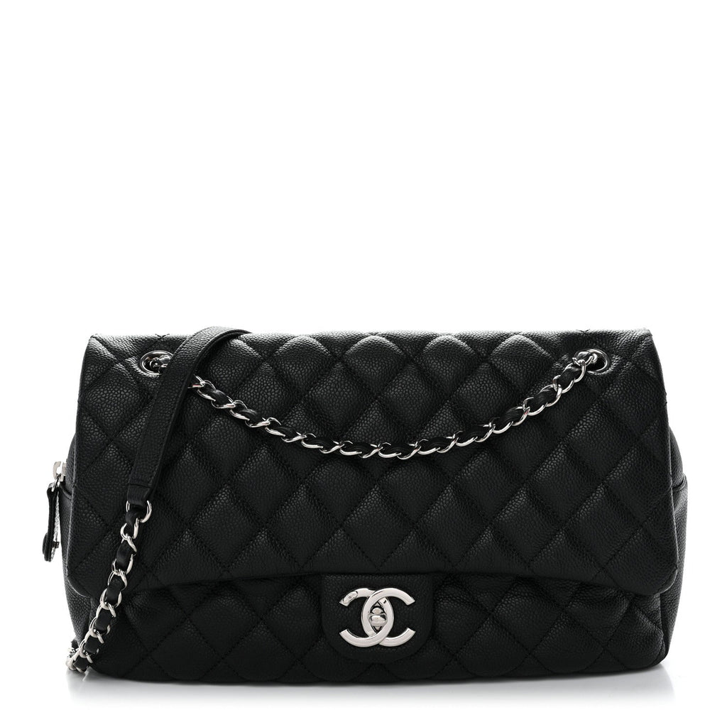 Chanel Caviar Quilted Jumbo Easy Flap Black