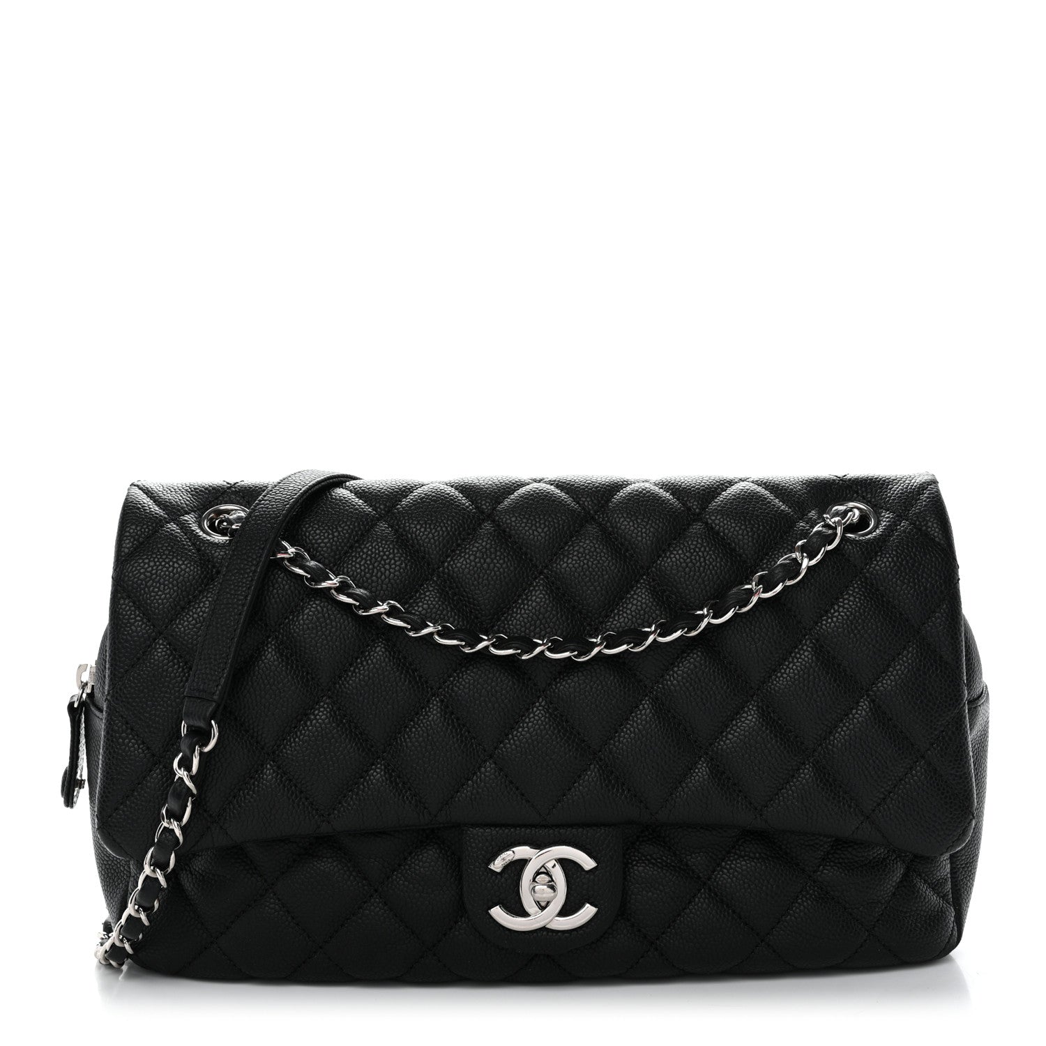 Chanel Caviar Quilted Jumbo Easy Flap Black