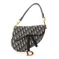 Christian Dior Oblique Saddle Bag Blue