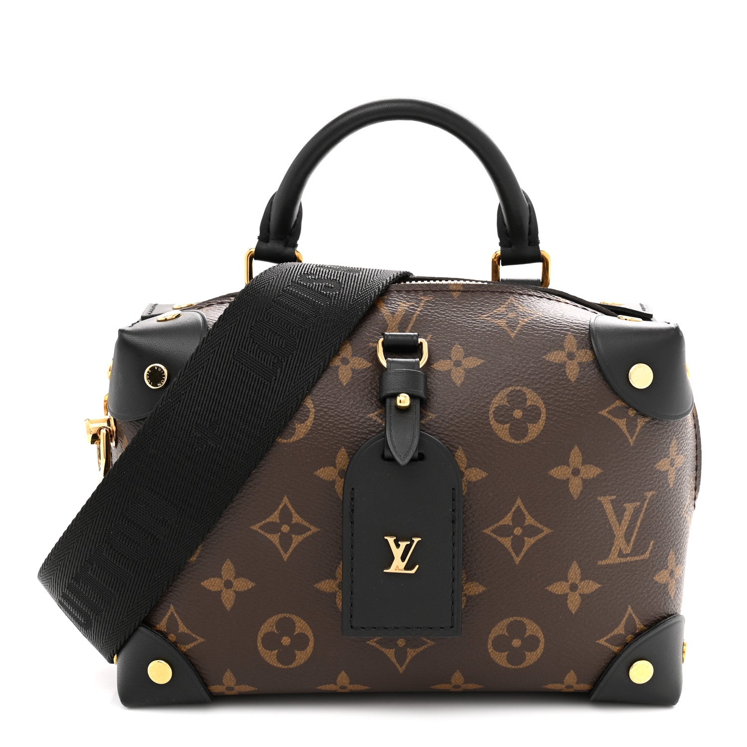 Louis Vuitton Monogram Petite Malle Souple Black