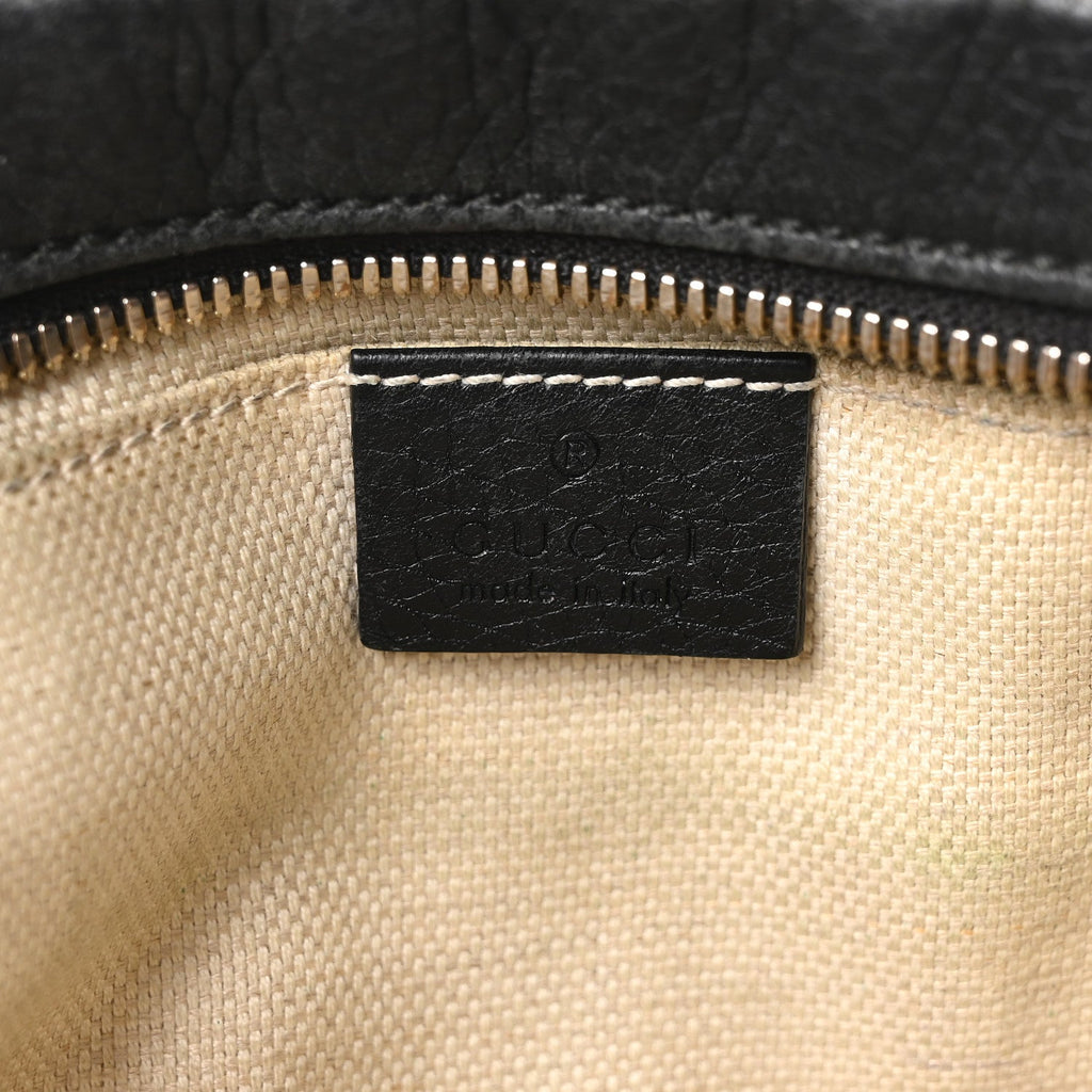 Gucci Pebbled Calfskin Small Soho Disco Bag Black