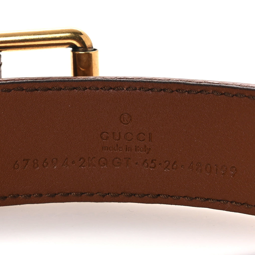 Gucci New Denim GG Monogram Dollar Calfskin Belt 65 26 Blue Tea Cuir Epilog