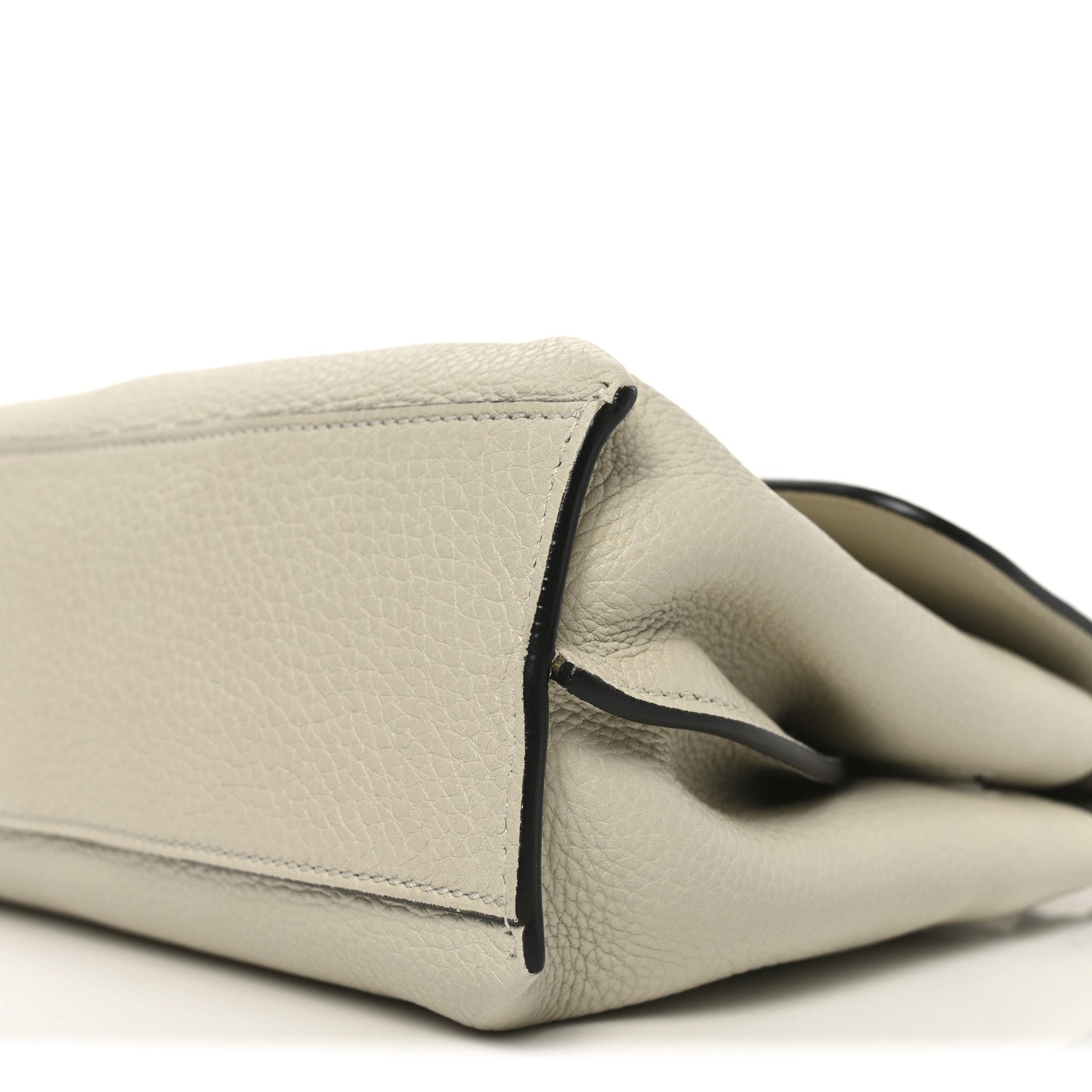 Gucci Cellarius Calfskin Small Bamboo Daily Top Handle Bag Mystic White