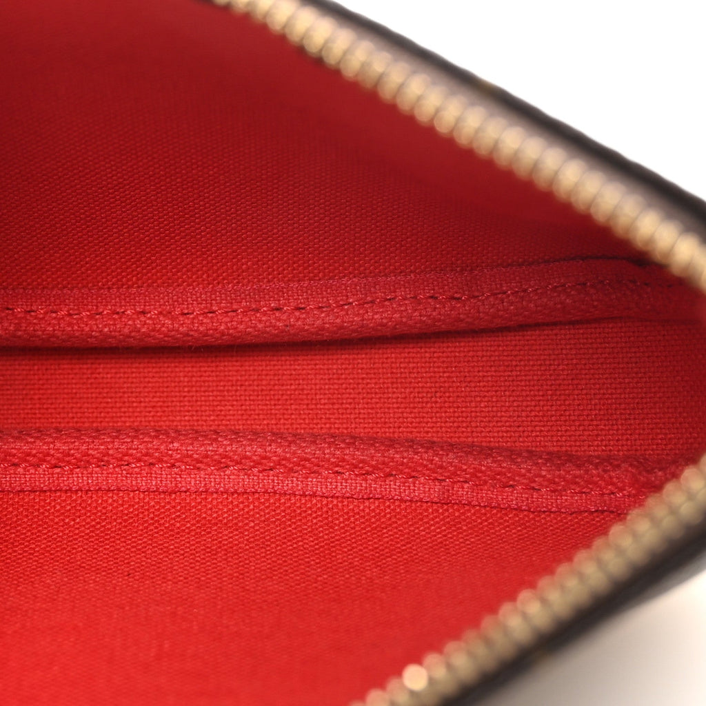 Louis Vuitton Monogram 2020 Christmas Animation Bumper Cars Mini Pochette Accessories Coquelicot