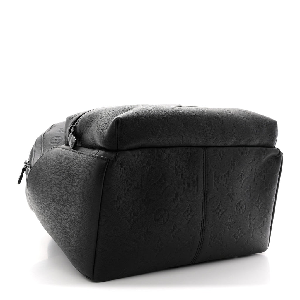 Louis Vuitton Calfskin Monogram Shadow Discovery Backpack  Black