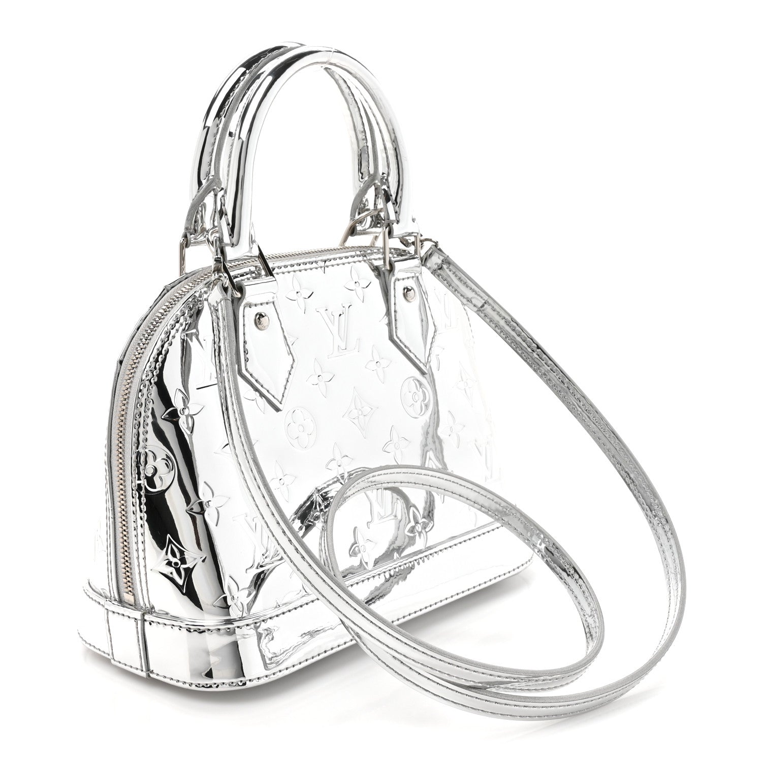 Louis Vuitton Monogram Miroir Alma BB Silver