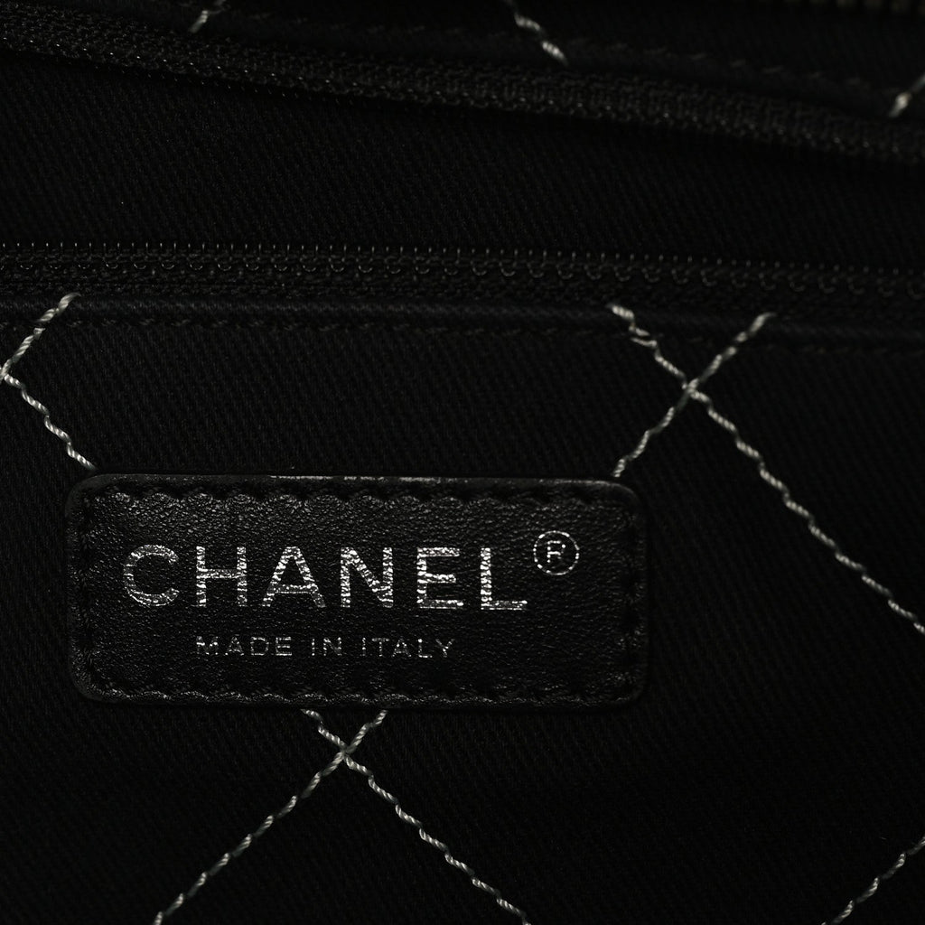 Chanel Grained Calfskin Shopping Fever Tote Green