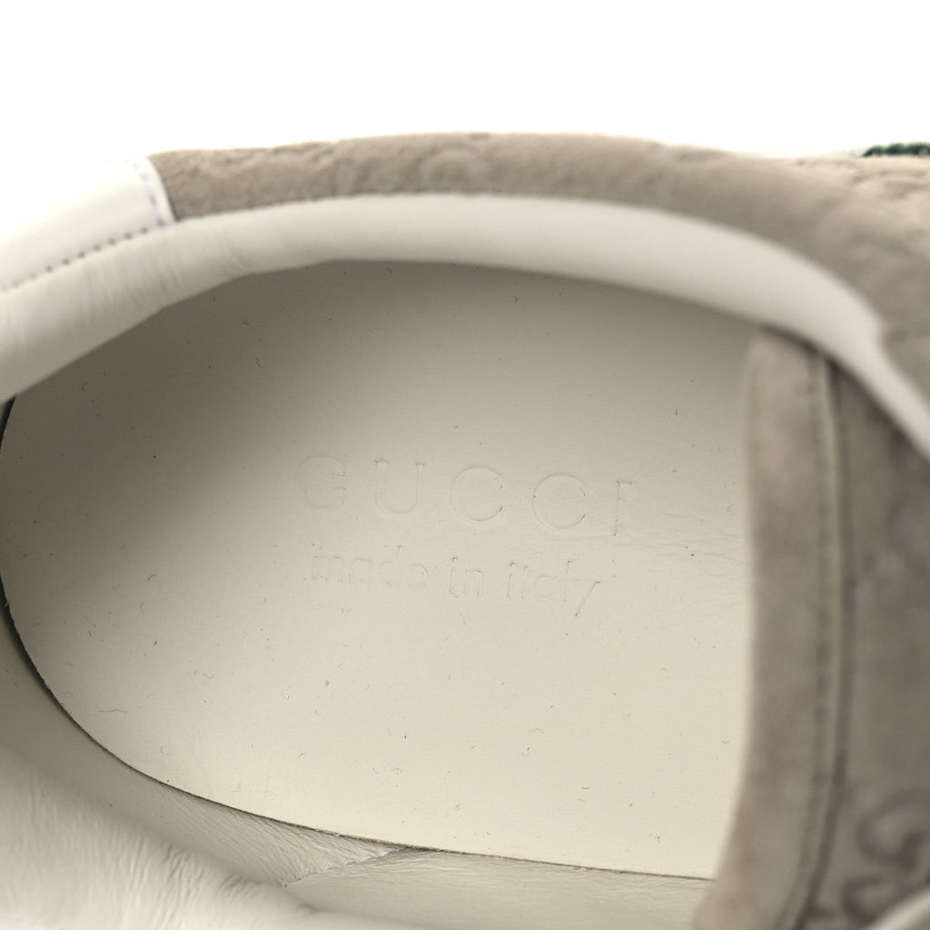 Gucci Suede Web Mens Ace Sneakers 8.5 Oatmeal