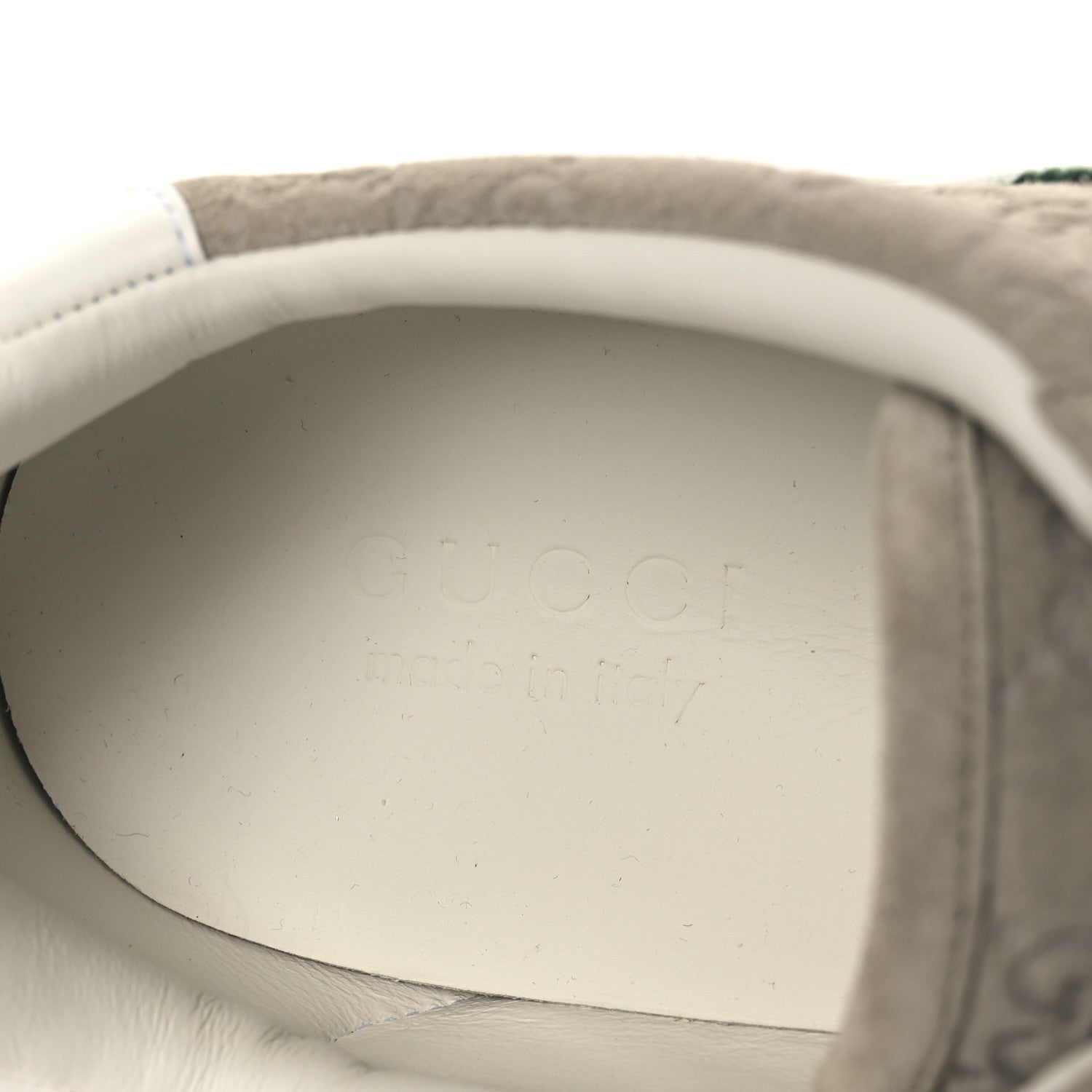 Gucci Suede Web Mens Ace Sneakers 8.5 Oatmeal