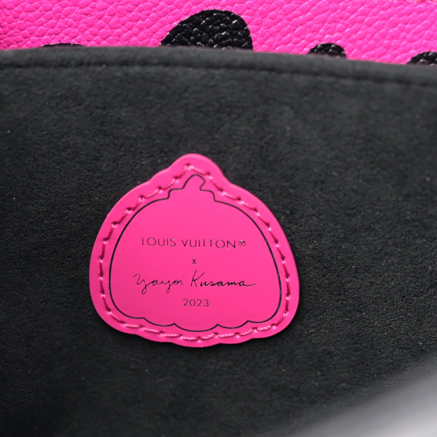 Louis Vuitton LV x YK Empreinte Monogram Giant Pochette Metis Black Fuchsia