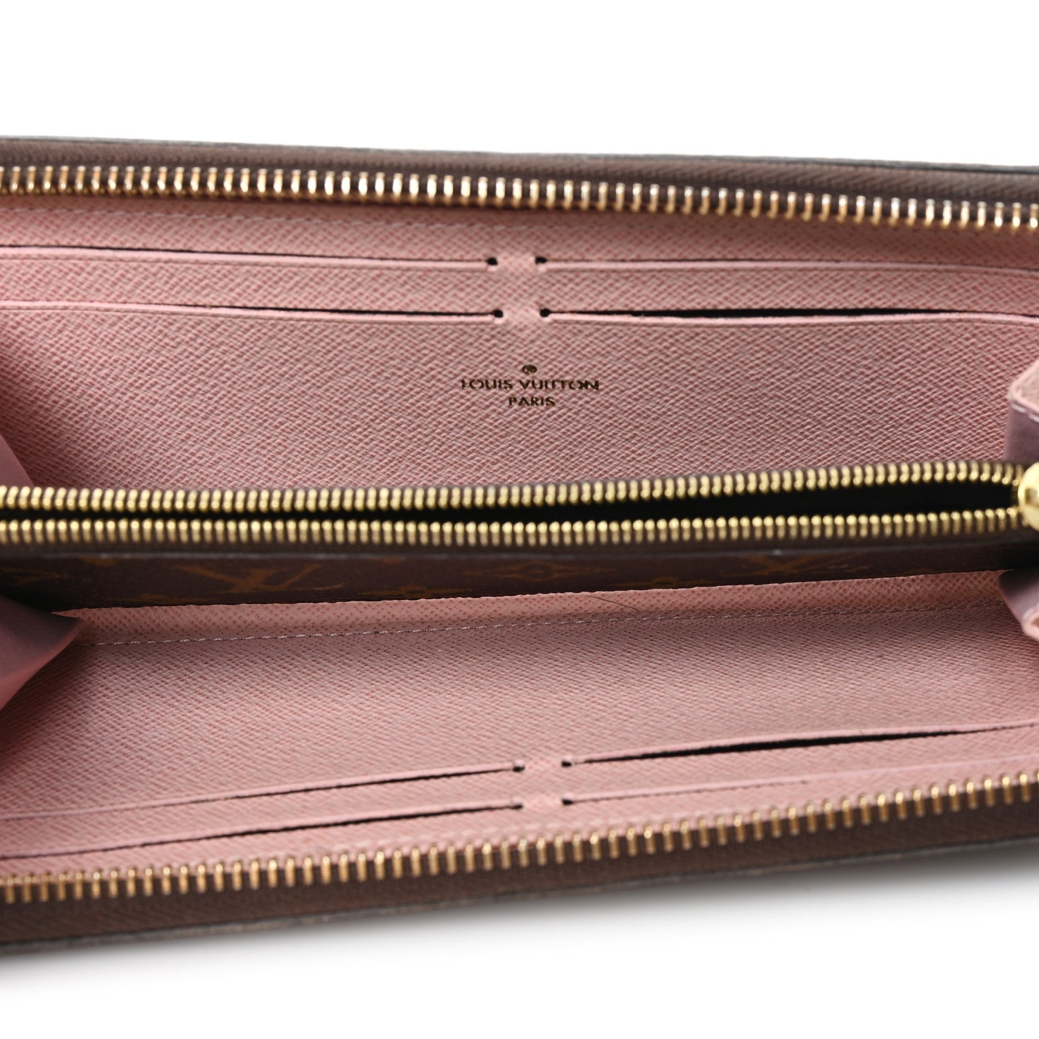Louis Vuitton Monogram Clemence Wallet Rose Ballerine