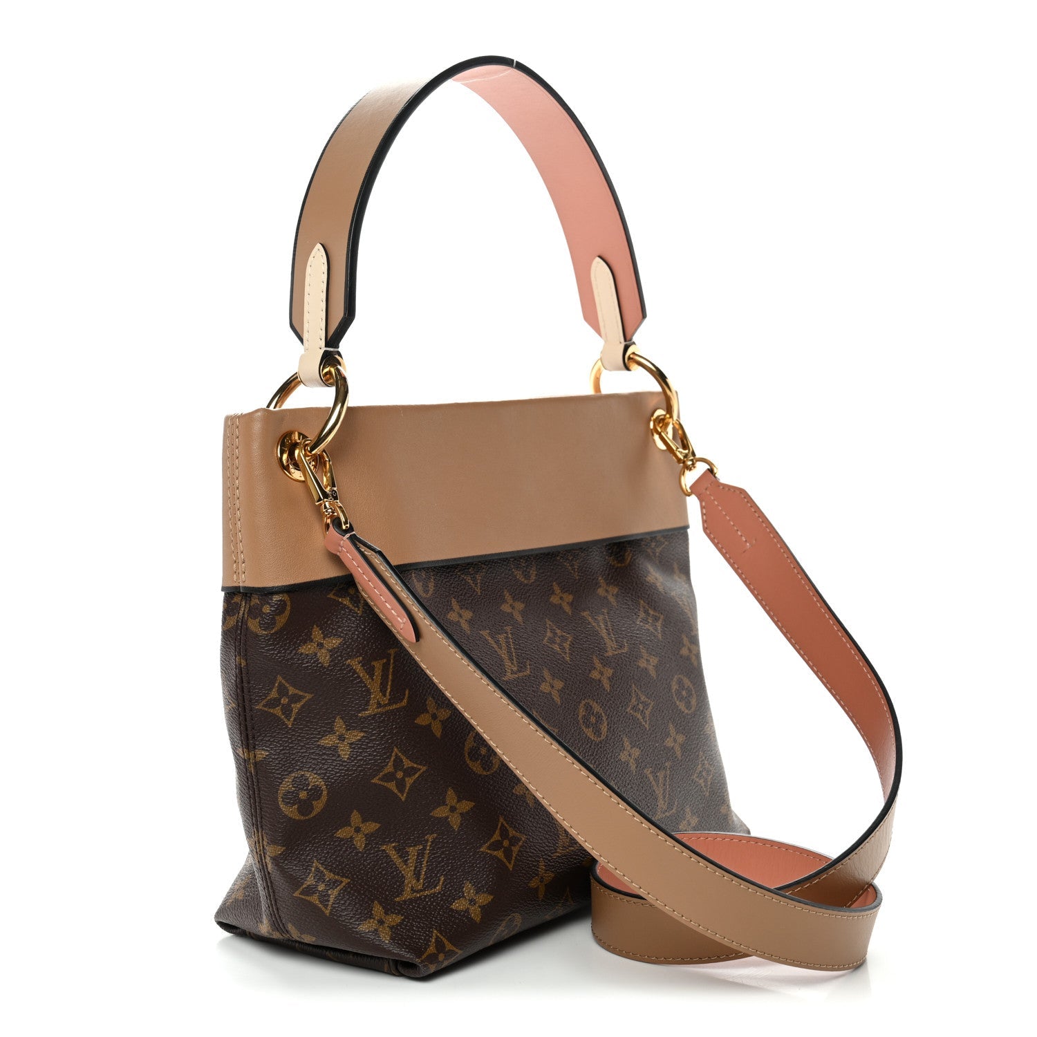 Louis Vuitton Monogram Tuileries Besace Sesame Peach Creme