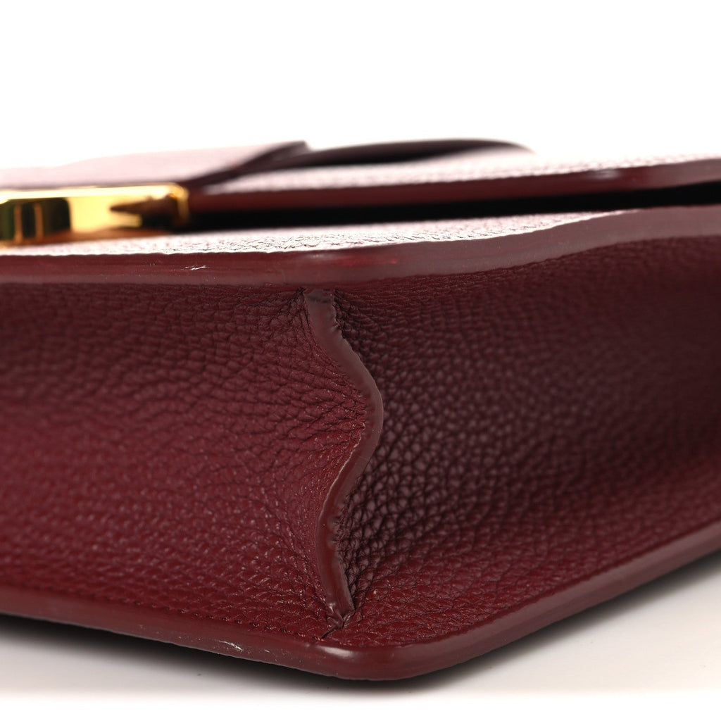 Christian Dior Grained Calfskin 30 Montaigne Flap Bag Red Brick